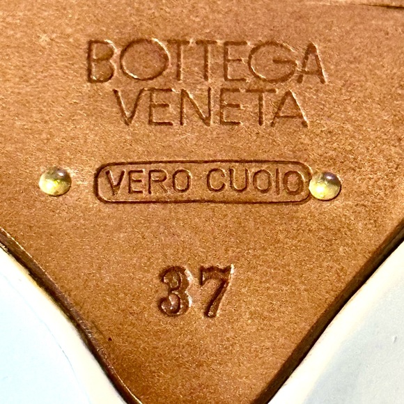 RARE Bottega Veneta White Strappy Wedge Dot Sandal Made In Italy US 6.5 / EU 37 - Picture 10 of 11